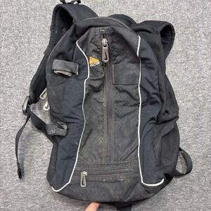 Vintage 90s Nike ACG Small Backpack Black  Center Zip Gorpcore Hiking Gorp